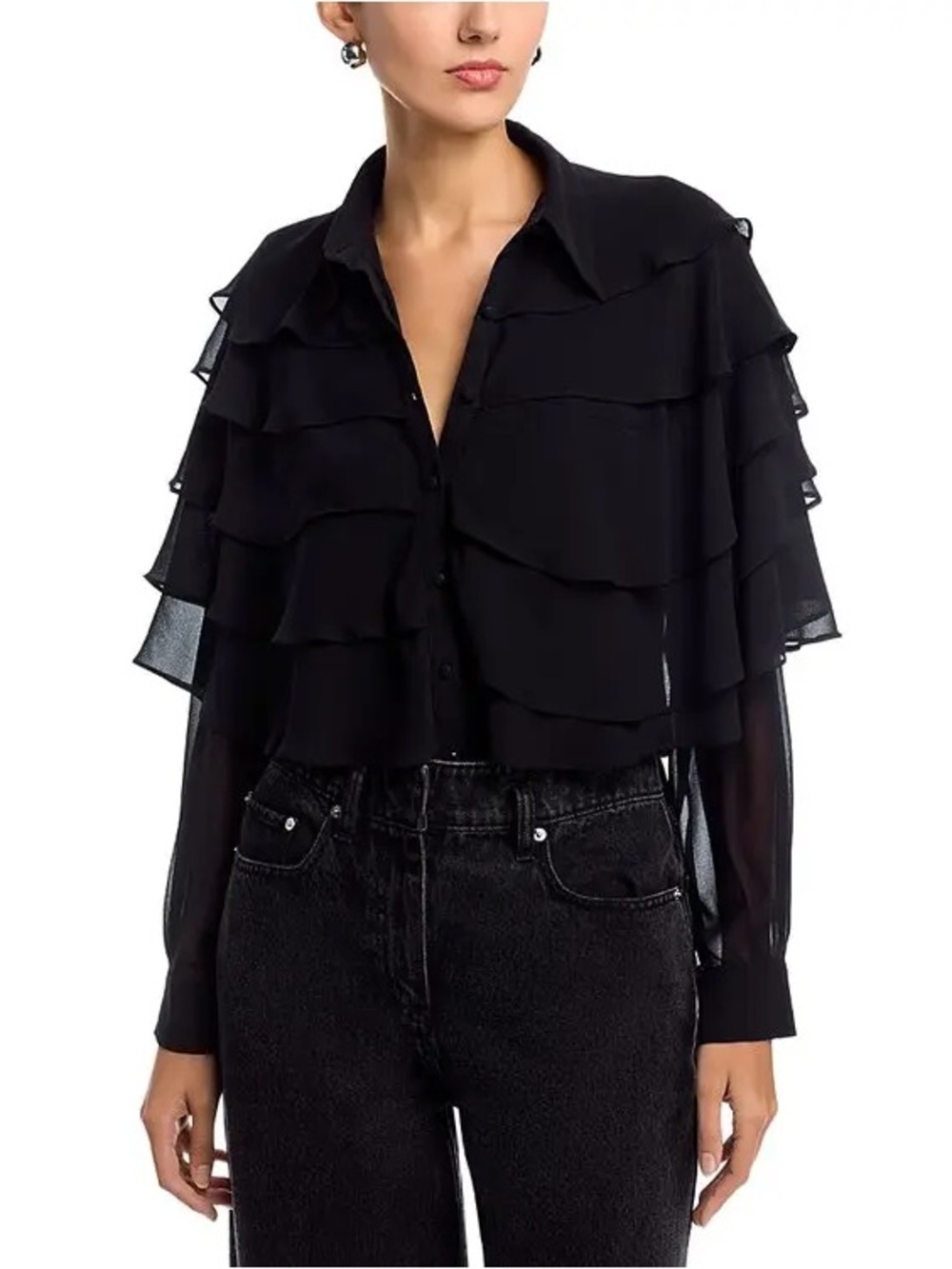 AREA STARS
Tiered Ruffle Blouse